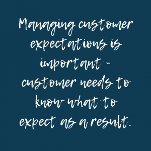 Text Managing customer expectations is important as what to expect as a result - Legal Design Blog Something Simple First