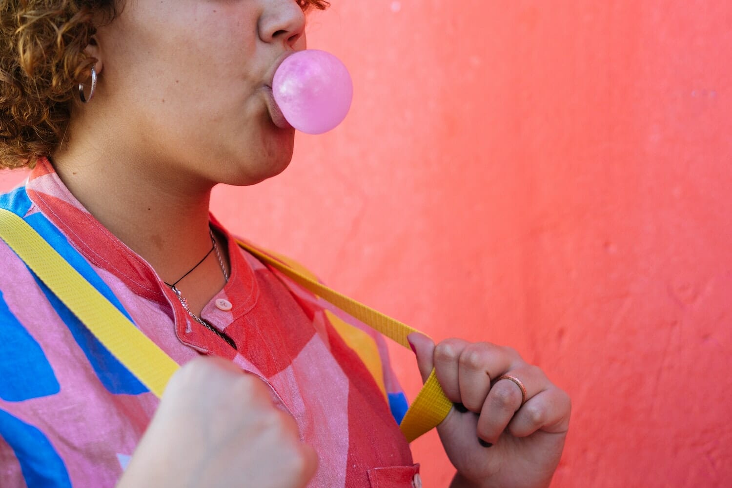 Girl and pink bubble gum - Lawyer's Design School