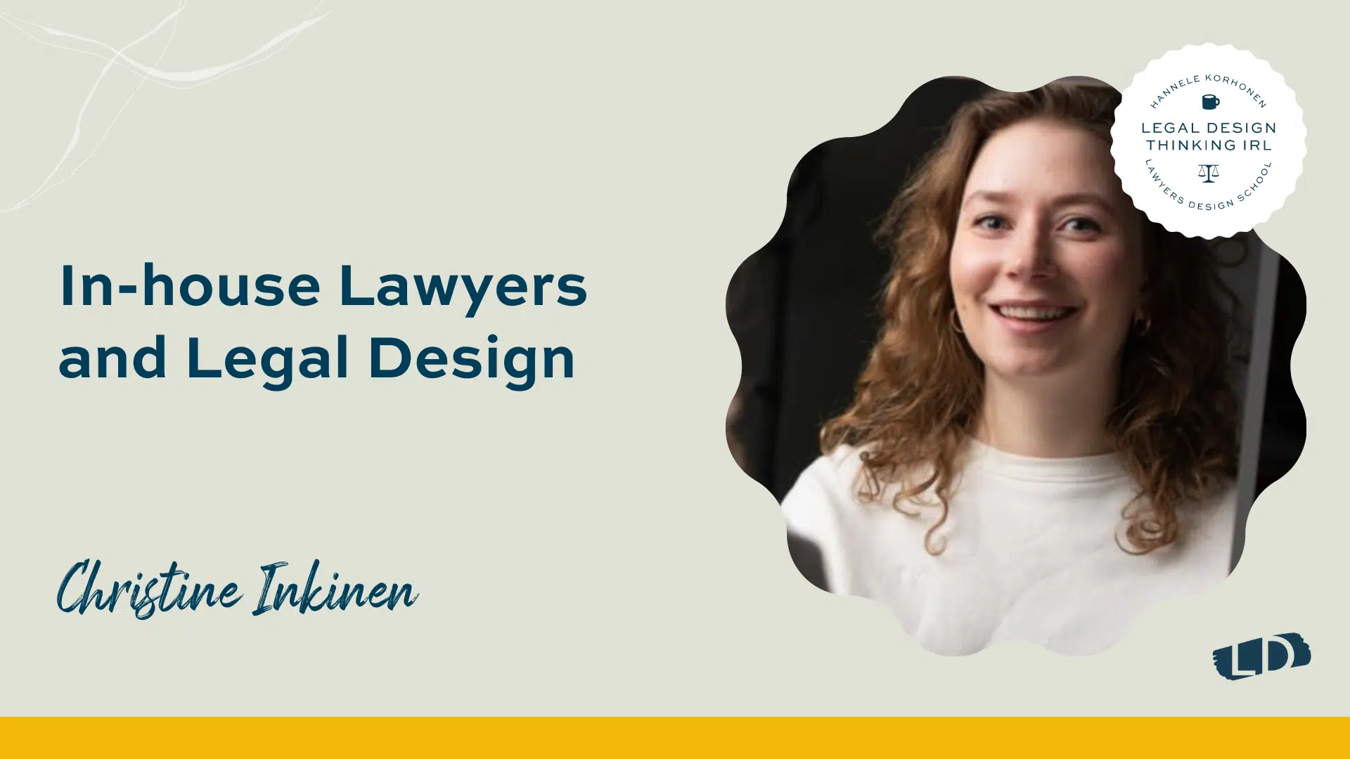 In-house Lawyers and Legal Design with Christine Inkinen
