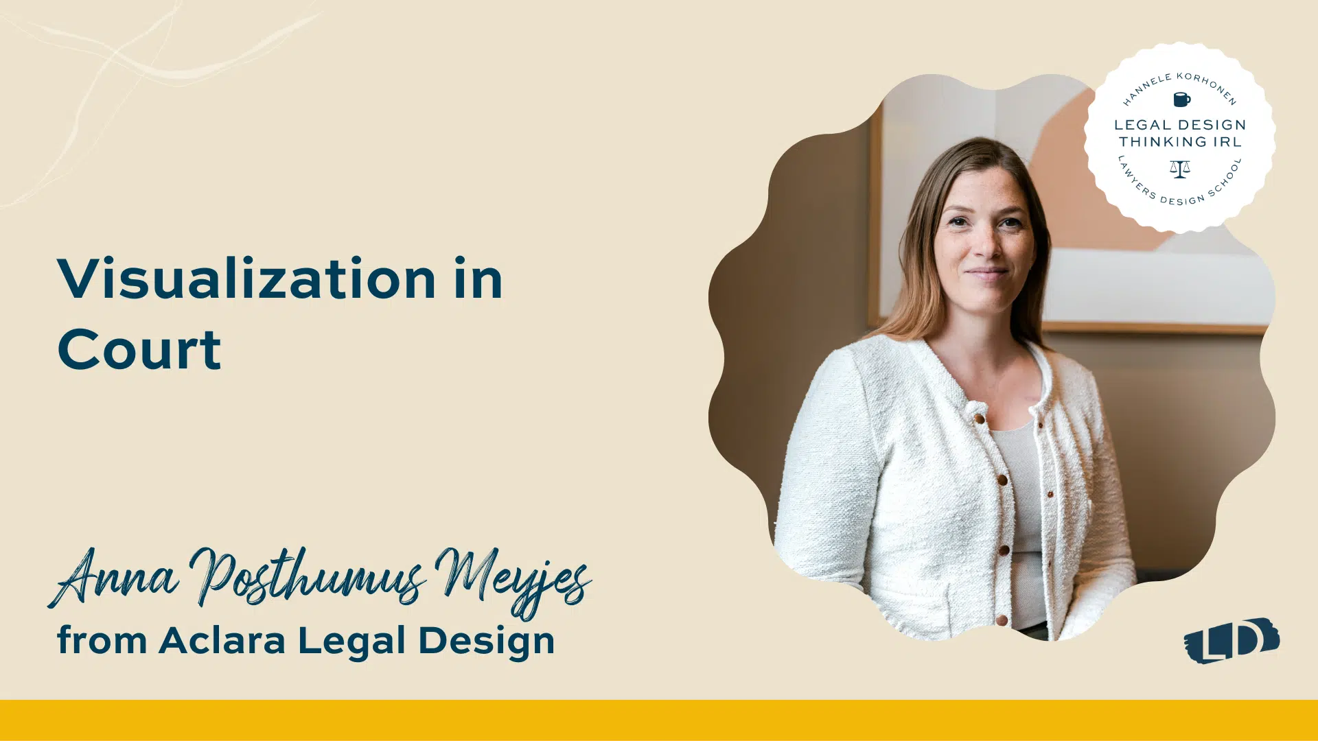 Visualization in Court with Anna Posthumus Meyjes - Aclara Legal Design